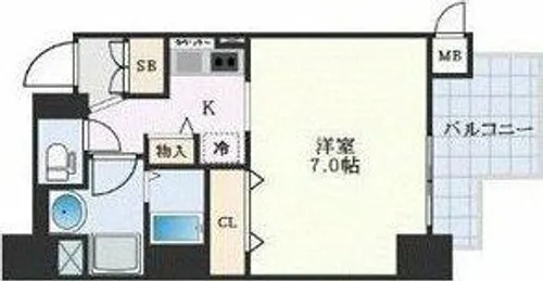 プレサンス丸の内リラティ【6階】の間取り