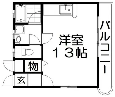 ニューハイツ花水木【4階】の間取り