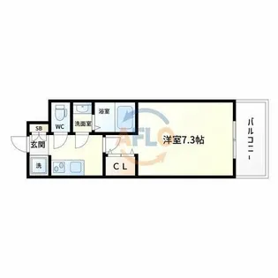 グランカーサ高井田【5階】の間取り