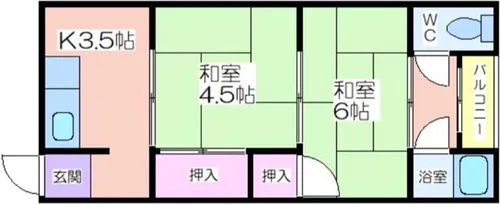 協和ハウス【05号室】の間取り