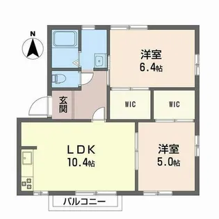 フレグランスローズ【2階】の間取り