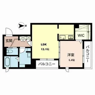 カーサレジオ山坂【0302号室】の間取り