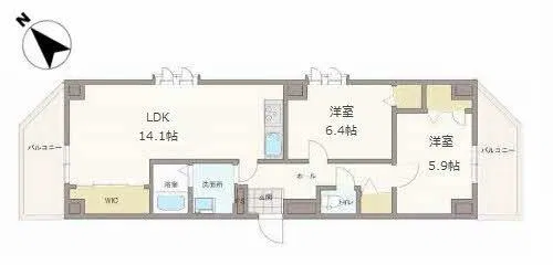 アルトピアノ【0501号室】の間取り
