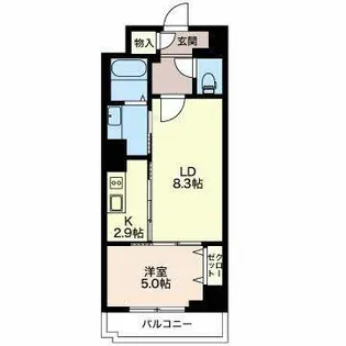 ロイジェント新栄II【4階】の間取り