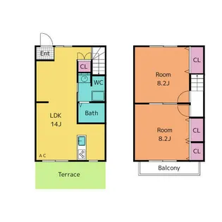 ウエステルハイツ美合【1階】の間取り