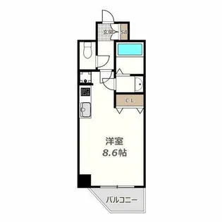 リフレス天王寺国分町【1201号室】の間取り