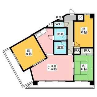 知立タイガーマンション【1階】の間取り