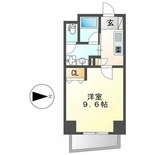 ラフォーレ金山【602号室】の間取り