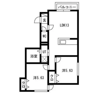 サンライズHTM Ⅲ【1階】の間取り