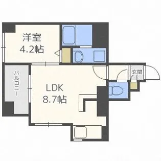 クラッセ知事公館前【9階】の間取り