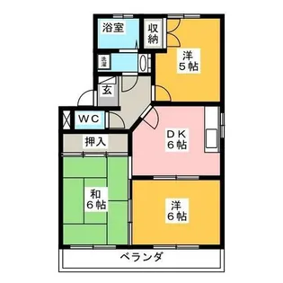 オリオンハイツ C棟【2階】の間取り