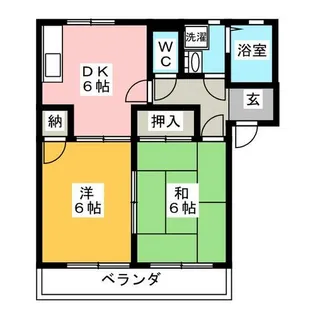 サンコート B棟【1階】の間取り