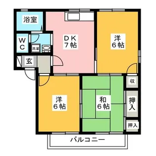 サンステージ豊川 A棟【2階】の間取り