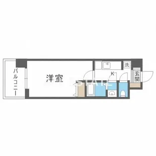 スプランディッド京橋EAST【9階】の間取り