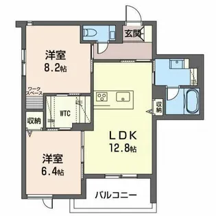 シャーメゾンステージ神田町【0202号室】の間取り