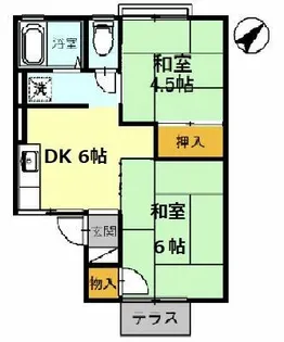 ワカバハイツ【2階】の間取り