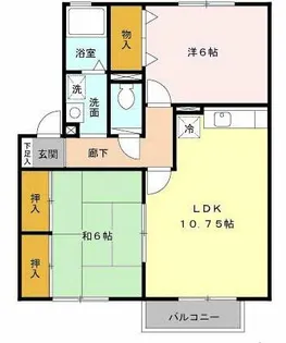ファミールハイツ【2階】の間取り