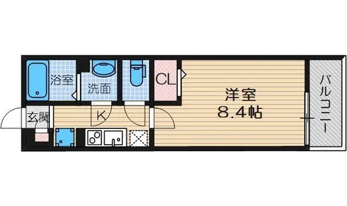 リブリ・サナップJR茨木【2階】の間取り