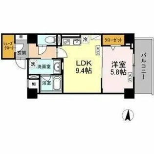 RESIDENCE丸の内七間町【6階】の間取り