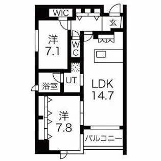 AREX丸の内【12階】の間取り