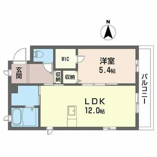 ベレオ古江見【0203号室】の間取り