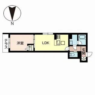 シャーメゾン京都朱雀【1階】の間取り