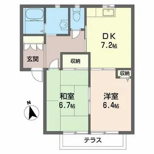 Le DepartII(ル・デパールII)【1階】の間取り
