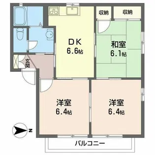 シュタインフルス本町【2階】の間取り