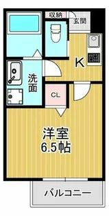 ラ・ポルテ三田町【201号室】の間取り