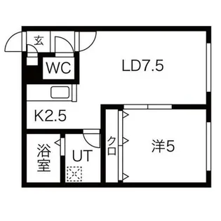 サンテラス元町II【102号室】の間取り