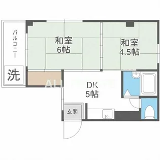 ローズハイツ【5階】の間取り