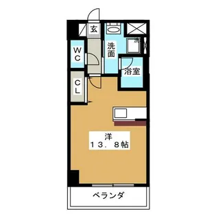 SKY GATE主税町【6階】の間取り