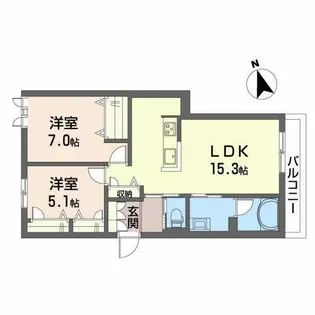 イストリア【2階】の間取り