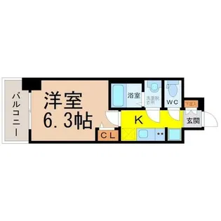 プレサンス太閤通ファシール【4階】の間取り