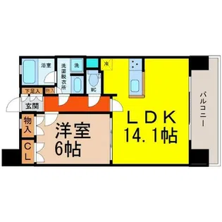 KAMIMAEZU RISE(上前津ライズ)【3階】の間取り