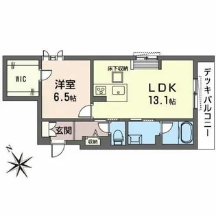 ラ・ルミエール【1階】の間取り