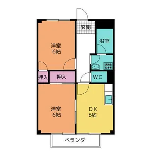 サープラスレスト高須 A【2階】の間取り