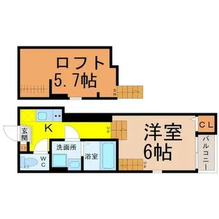 Fragrant Olive名城公園(フレグラントオリーブ名城公園)【2階】の間取り