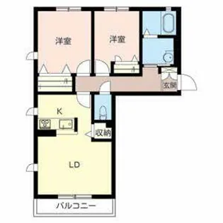 Evergreen 洛北【0203号室】の間取り