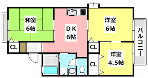 エル・ミズオ【2階】の間取り