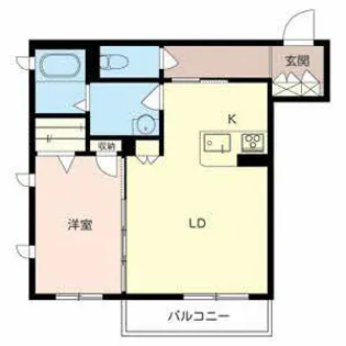 グランパーク【0203号室】の間取り