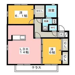 ラ・ルーチェ香久山【1階】の間取り