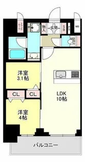 プレリス大阪今里サヴィア【3階】の間取り