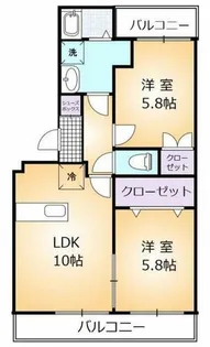 サンシャインステート【1階】の間取り