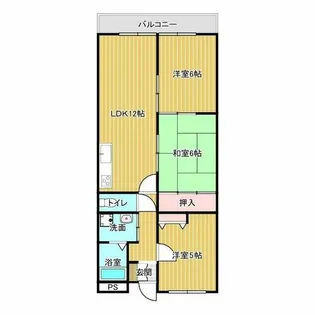 シャンポールものべ【301号室】の間取り
