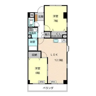 ガーデンプレイスSK【3階】の間取り