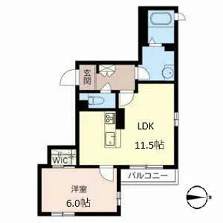 ソレイユ新森【3階】の間取り