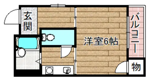 二宮マンション【4階】の間取り