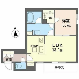 シャーメゾン リアン 深江橋【1階】の間取り