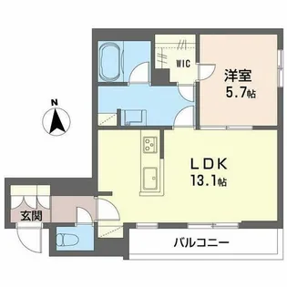 シャーメゾン リアン 深江橋【2階】の間取り